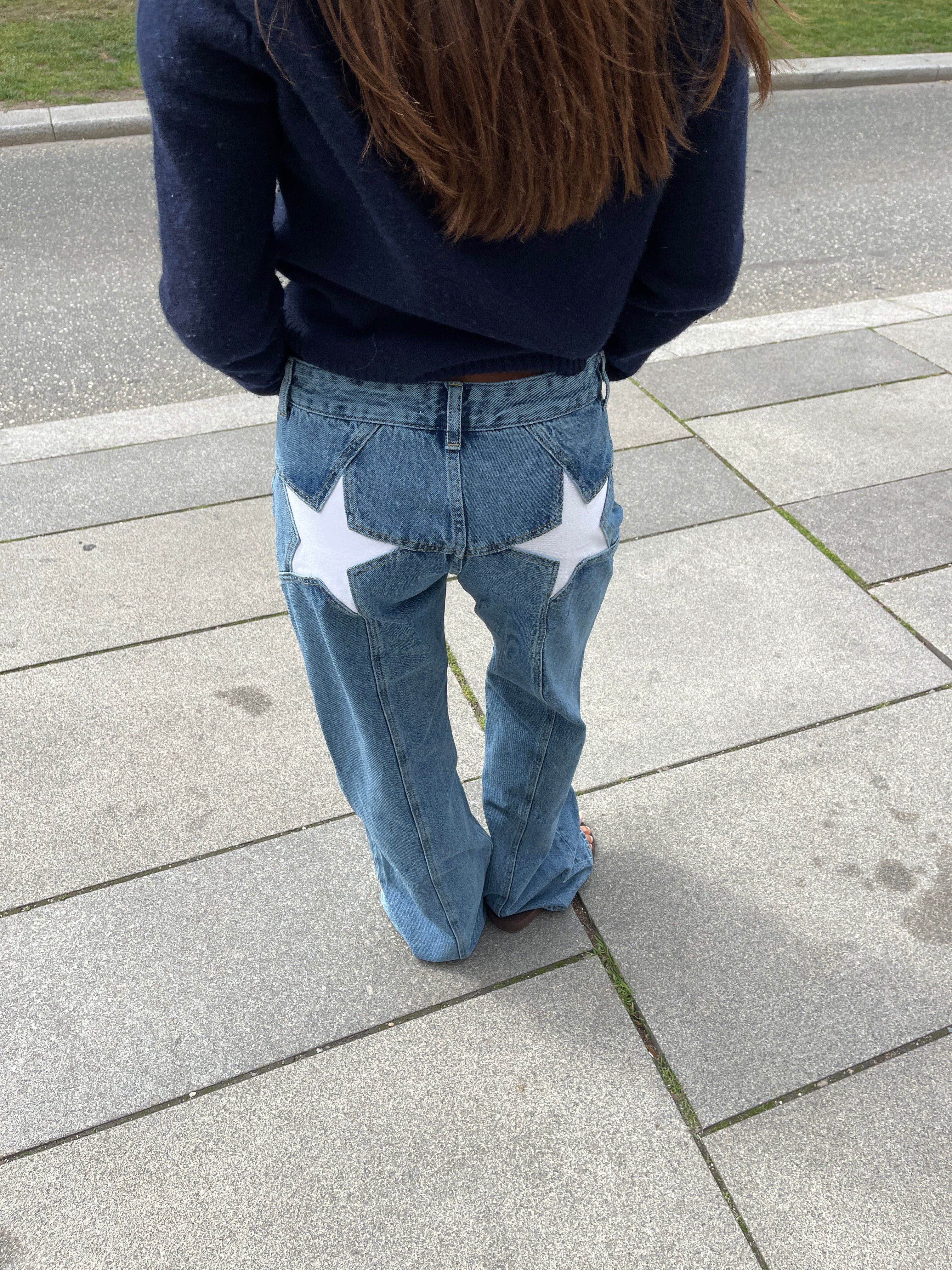 Lavinque jeans Jean Baggy Étoilé | Taille Haute | Streetwear et Original