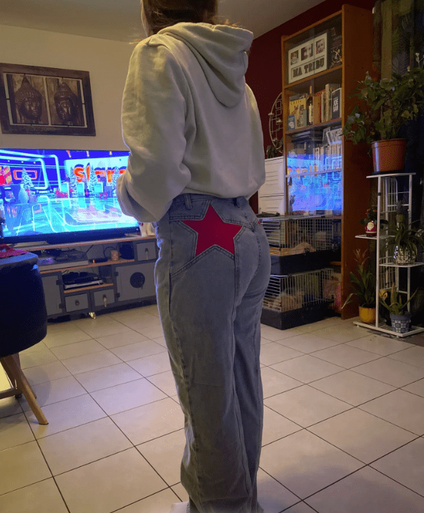 Lavinque jeans Jean Baggy Étoilé | Taille Haute | Streetwear et Original