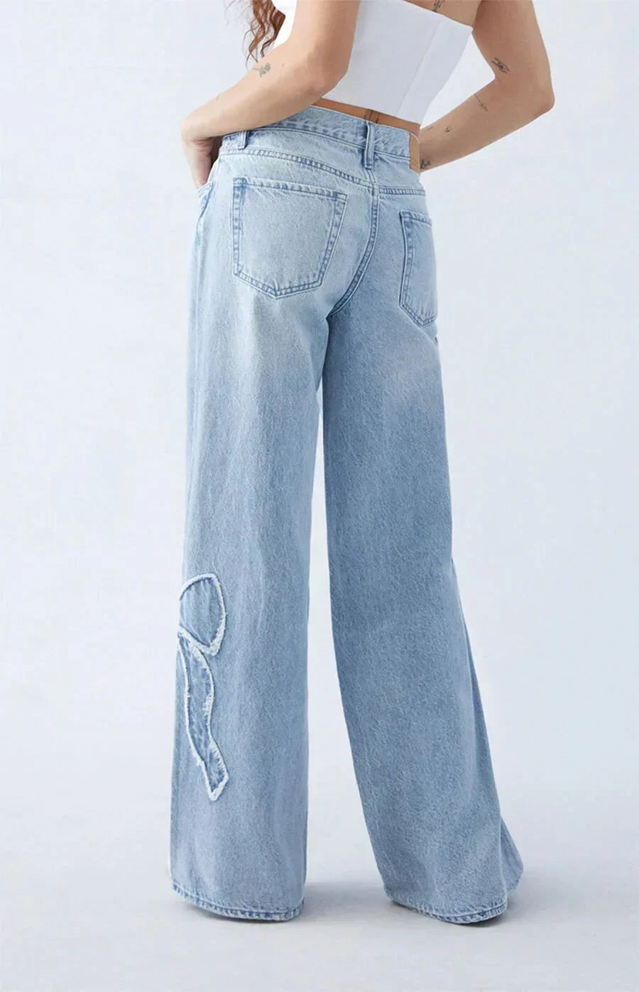 Lavinque Jeans Jean Large Délavé | Taille Haute | Streetwear et Tendance