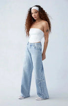 Lavinque Jeans Jean Large Délavé | Taille Haute | Streetwear et Tendance
