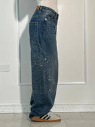 Lavinque Jeans Jean Large Effet Pailleté | Tendance et Confort | Style Streetwear