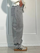 Lavinque Jeans Jean Large Effet Pailleté | Tendance et Confort | Style Streetwear