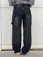Lavinque Jeans Jean Large Effet Pailleté | Tendance et Confort | Style Streetwear