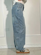 Lavinque Jeans Jean Large Effet Pailleté | Tendance et Confort | Style Streetwear