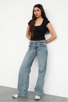 Lavinque Jeans Jean Large Taille Haute | Confort | Style Rétro et Moderne
