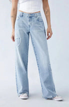 Lavinque Jeans XS Jean Large Délavé | Taille Haute | Streetwear et Tendance