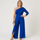Lavinque Jumpsuit Combinaison Asymétrique Blanche | Fente Élégante | Moderne & Féminine