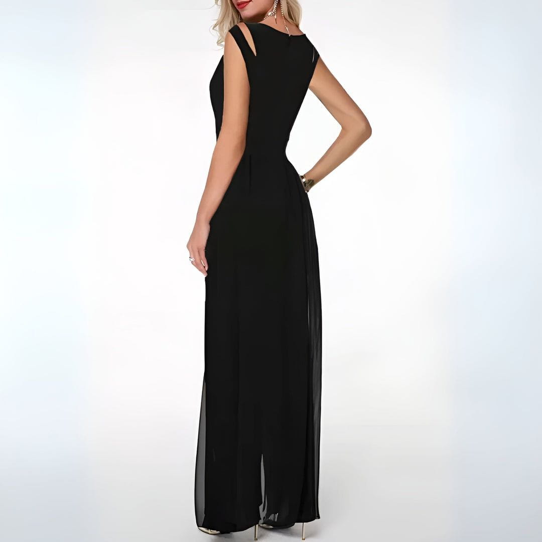 Lavinque Jumpsuit Combinaison Élégante à Jambes Voilées | Sophistication & Légèreté | Idéale pour les Soirées