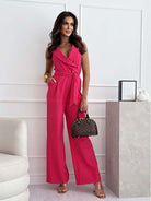 Lavinque Jumpsuit Combinaison élégante | Blanc | Chic et sophistiquée