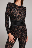 Lavinque Jumpsuit Combinaison en Dentelle Transparente | Élégance & Audace | Look Soirée Glamour