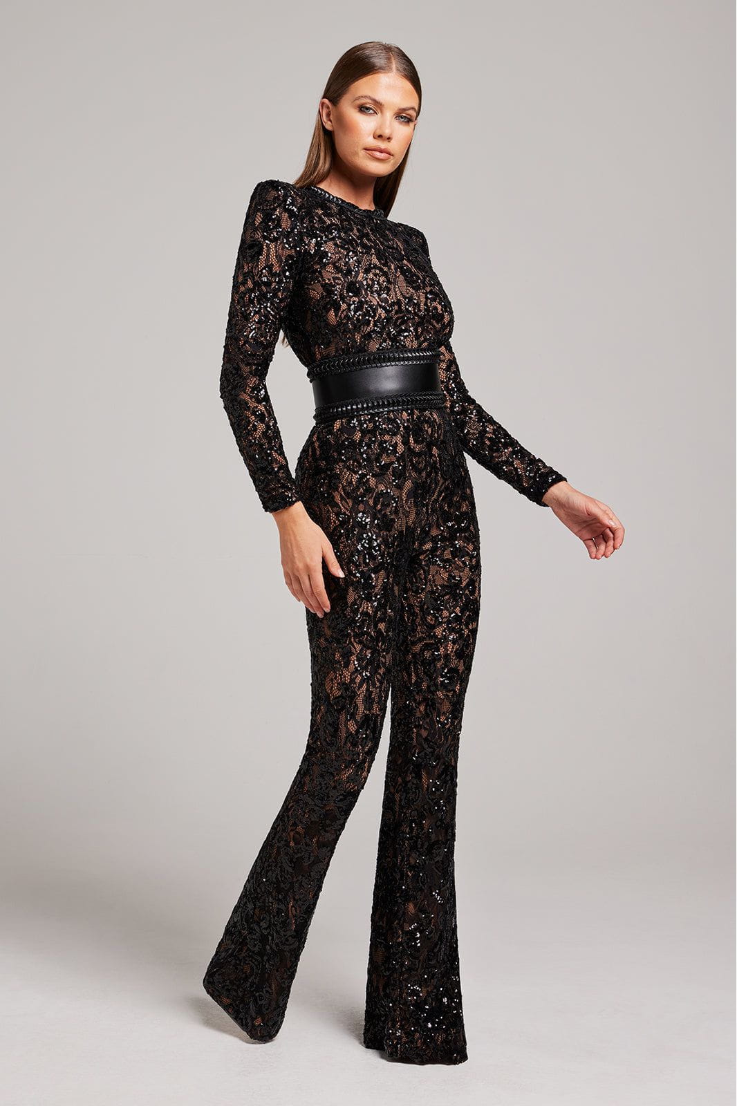 Lavinque Jumpsuit Combinaison en Dentelle Transparente | Élégance & Audace | Look Soirée Glamour