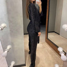 Lavinque Jumpsuit Combinaison Pailletée | Élégance & Strass | Look de Soirée