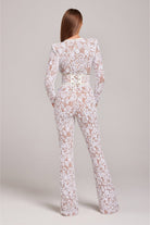 Lavinque Jumpsuit Combinaison Pailletée Transparente | Évasée | Élégante et Glamour
