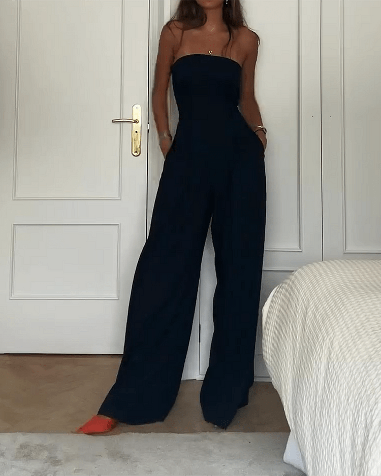 Lavinque Jumpsuit Combinaison Pantalon Bustier | Chic et Élégante | Tendance et Confort
