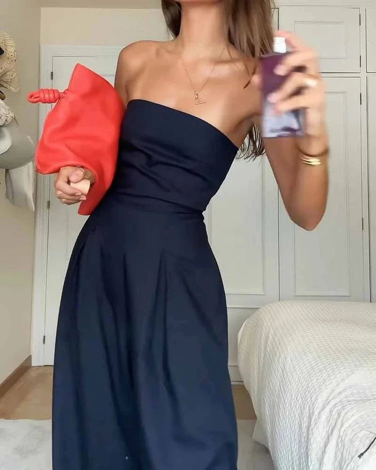 Lavinque Jumpsuit Combinaison Pantalon Bustier | Chic et Élégante | Tendance et Confort