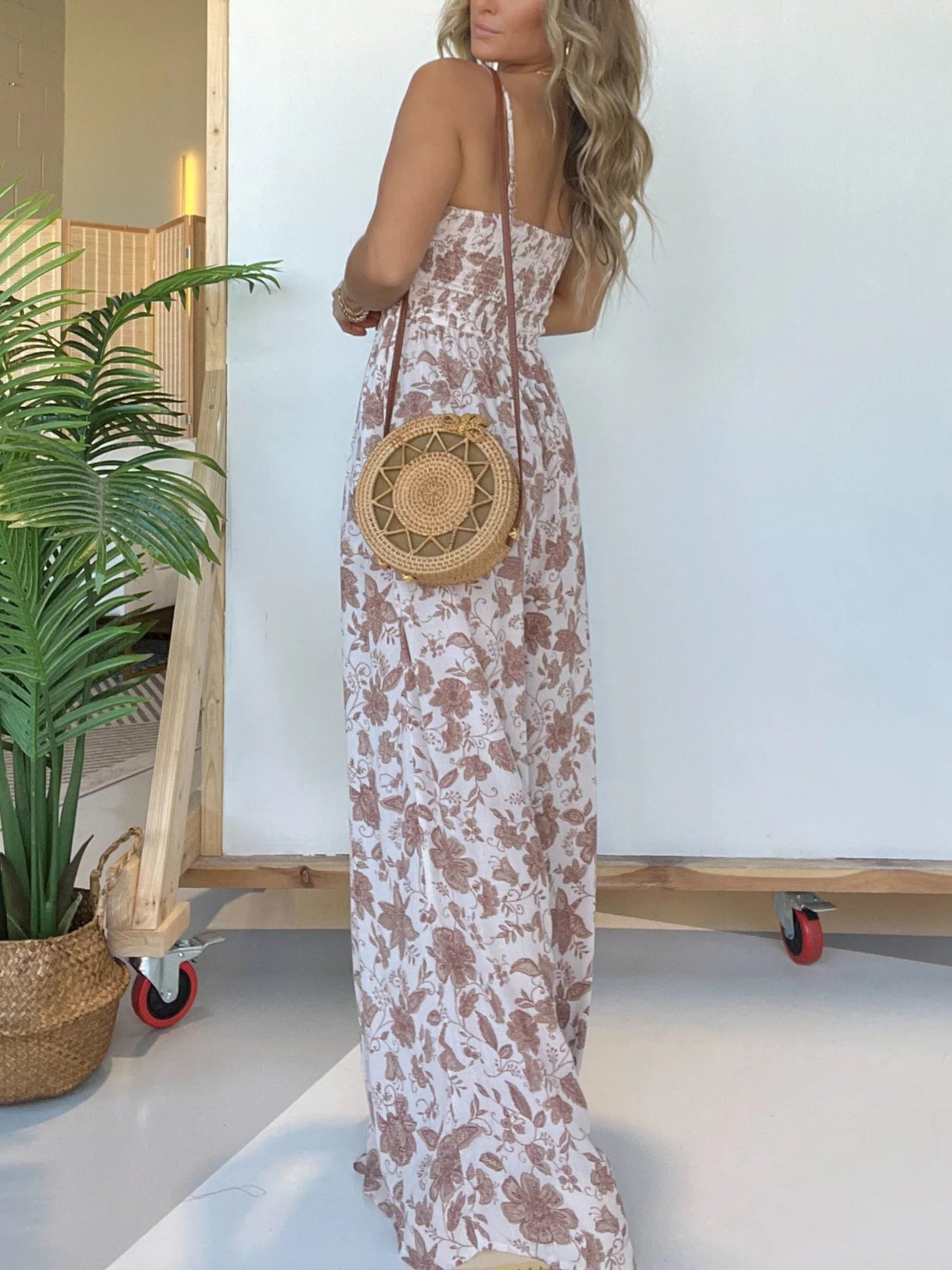Lavinque Jumpsuit Combinaison Pantalon Femme | Élégante & Fluide | Imprimé Bohème Chic
