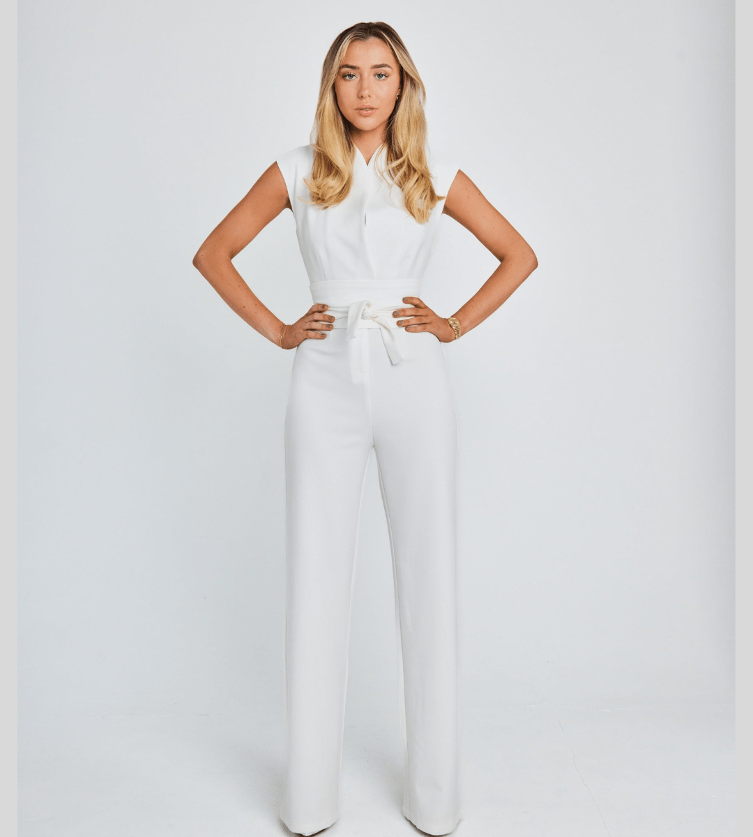 Lavinque Jumpsuit Combinaison Tailleur Ceinturée | Élégante | Sophistiquée et Intemporelle
