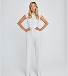 Lavinque Jumpsuit Combinaison Tailleur Ceinturée | Élégante | Sophistiquée et Intemporelle