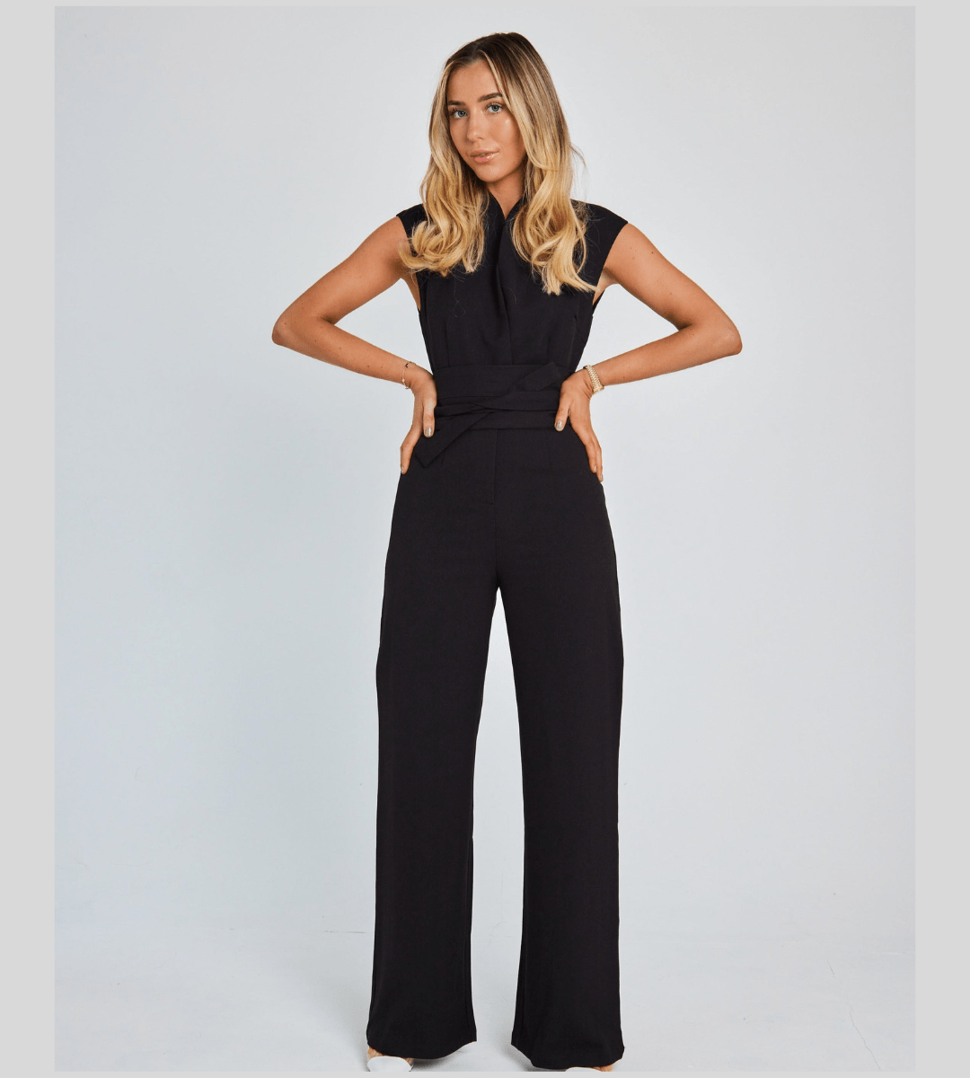 Lavinque Jumpsuit Combinaison Tailleur Ceinturée | Élégante | Sophistiquée et Intemporelle