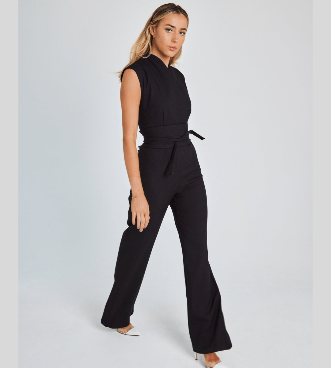 Lavinque Jumpsuit Combinaison Tailleur Ceinturée | Élégante | Sophistiquée et Intemporelle