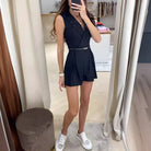 Lavinque Jumpsuit Combishort Blazer Sans Manches | Élégance Modernité | Coupe Structurée