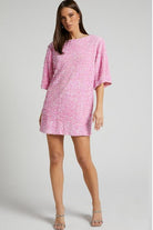 Lavinque Kleding en accessoires Robe Courte à Sequins Dos Nu | Glamour | Brillante et Élégante