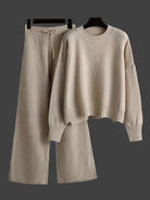 Lavinque outfit set Abricot / S Ensemble Maille Automne-Hiver | Confortable | Chic Décontracté