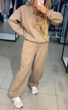 Lavinque outfit set Abricot / S Ensemble Survêtement Pailleté | Coton & Polyester | Confort et Glamour