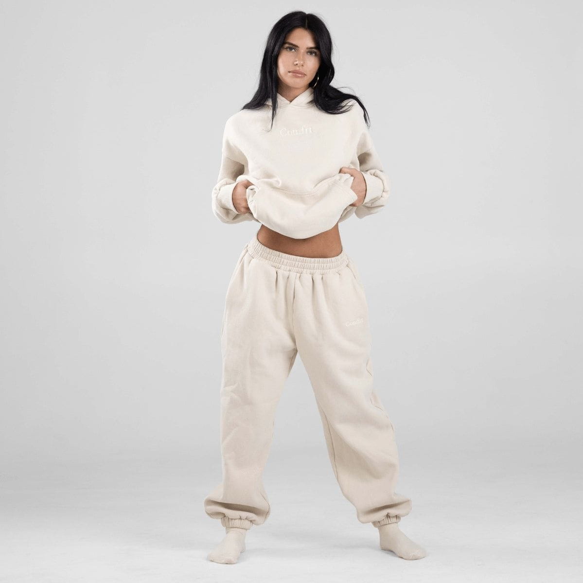 Lavinque outfit set Abricot / XS Sweat à Capuche Oversize | Confort Absolu | Style Décontracté