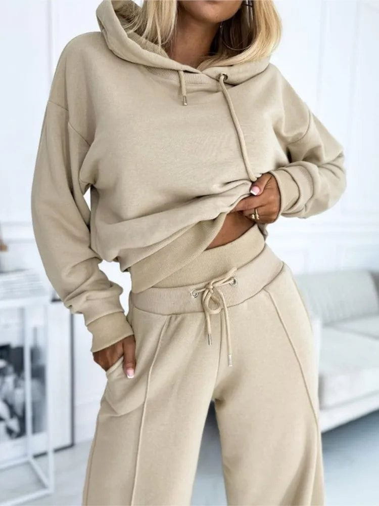 Lavinque outfit set Beige / S Ensemble Jogging Femme | Confort & Style | Hiver Décontracté