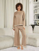 Lavinque outfit set Beige / S Ensemble Pull et Pantalon Écru | Élégant | Confort et Minimalisme