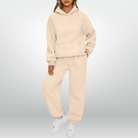 Lavinque outfit set Beige / S Ensemble Survêtement Femme | Hoodie & Jogging | Confort Absolu et Look Décontracté