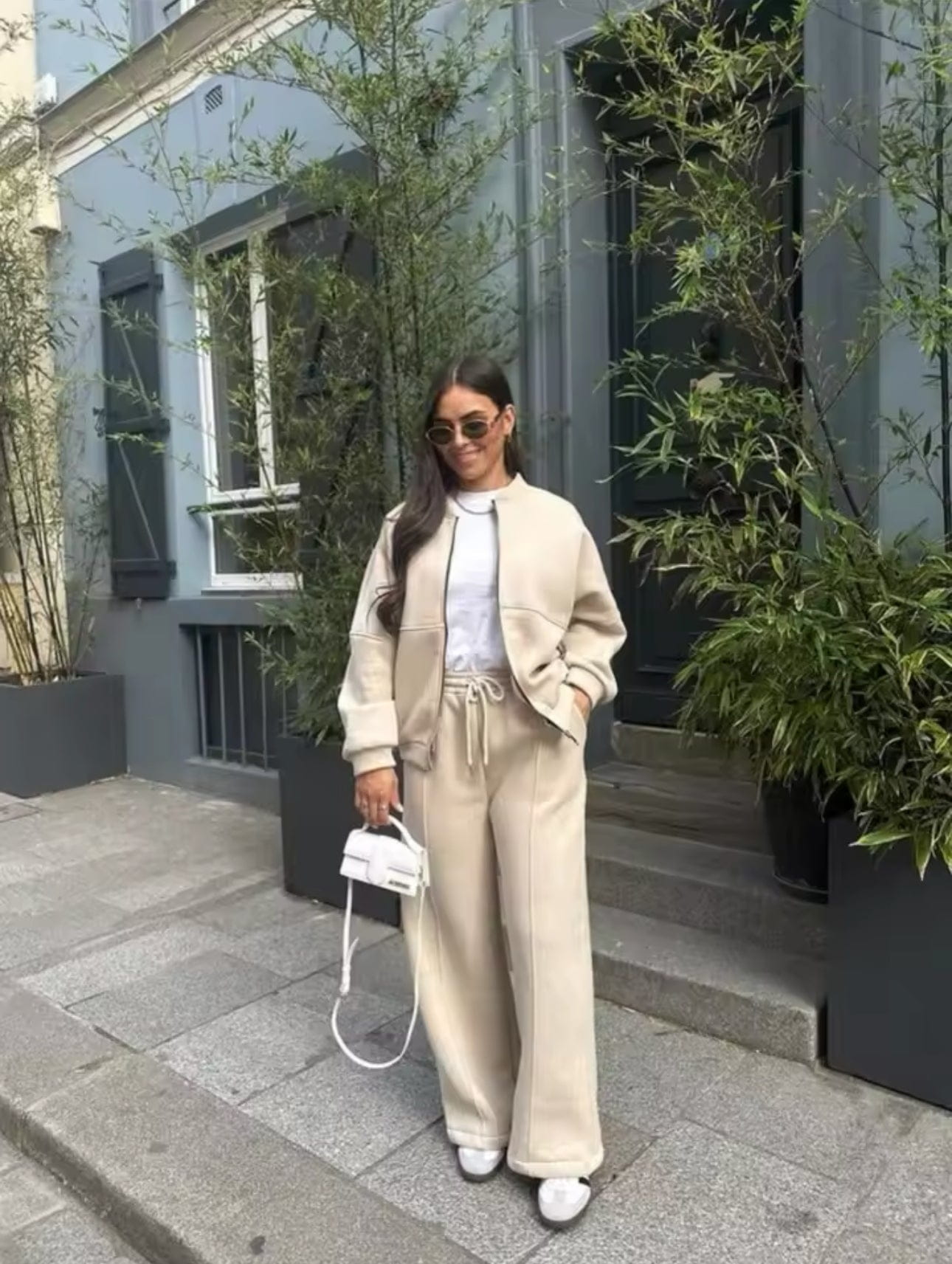Lavinque outfit set Beige / S Ensemble Sweat et Pantalon | Confortable | Style Décontracté