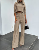 Lavinque Outfit set Beige / XS Ensemble Tailleur Femme | Blanc Cassé | Chic et Élancé