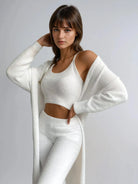 Lavinque Outfit set Blanc / S Ensemble 2 Pièces Décontracté | Côtelé | Confort et Style Minimaliste