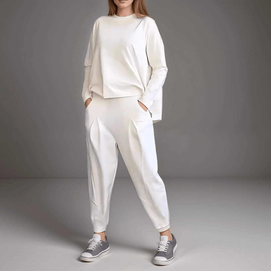 Lavinque outfit set Blanc / S Ensemble Décontracté 2 Pièces | Chic & Confort | Automne-Hiver