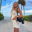 Lavinque outfit set Blanc / S Ensemble Jupe & Top | Ajusté & Tendance | Look Estival Chic