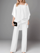 Lavinque outfit set Blanc / S Ensemble Pantalon et Blouse | Chic et Élégant | Fluide et Sophistiqué