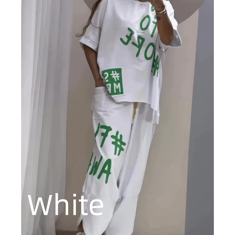 Lavinque outfit set Blanc / S Ensemble Streetwear Oversize | Confort &  Style Urbain | Look Tendance