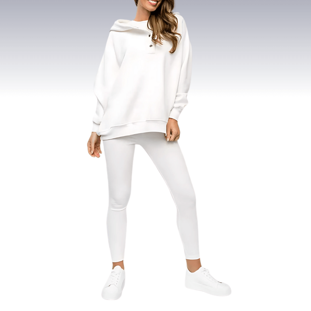 Lavinque outfit set Blanc / S Ensemble Survêtement Épaules Dénudées | Confortable et Tendance
