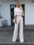 Lavinque outfit set Blanc / S Ensemble Tailleur | Élégance Moderne | Chic et Sophistiqué