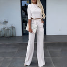 Lavinque Outfit set Blanc / XS Ensemble Tailleur Femme | Blanc Cassé | Chic et Élancé