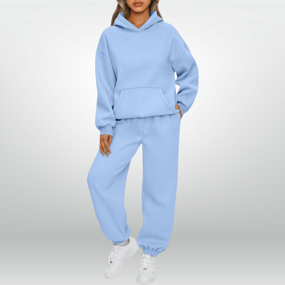 Lavinque outfit set Bleu bébé / S Ensemble Survêtement Femme | Hoodie & Jogging | Confort Absolu et Look Décontracté