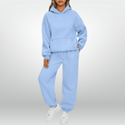 Lavinque outfit set Bleu bébé / S Ensemble Survêtement Femme | Hoodie & Jogging | Confort Absolu et Look Décontracté