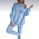 Lavinque outfit set Bleu ciel / S Ensemble Survêtement Épaules Dénudées | Confortable et Tendance