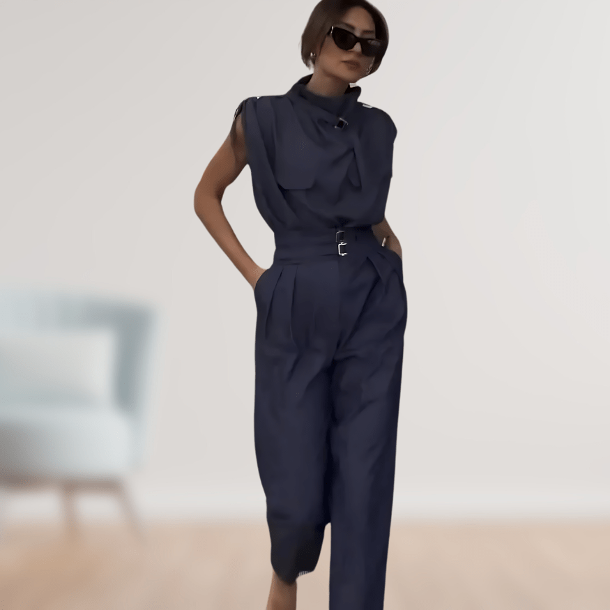 Lavinque outfit set Bleu Marine / S Combinaison Utility Chic | Élégance Structurée | Look Moderne