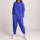 Lavinque Outfit set Bleu / S Ensemble Décontracté en Tissu Fluide | Noir | Élégant et Minimaliste