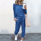 Lavinque Outfit set Bleu / S Ensemble Décontracté Femme | Bleu Cobalt | Ultra Confort & Style Quotidien