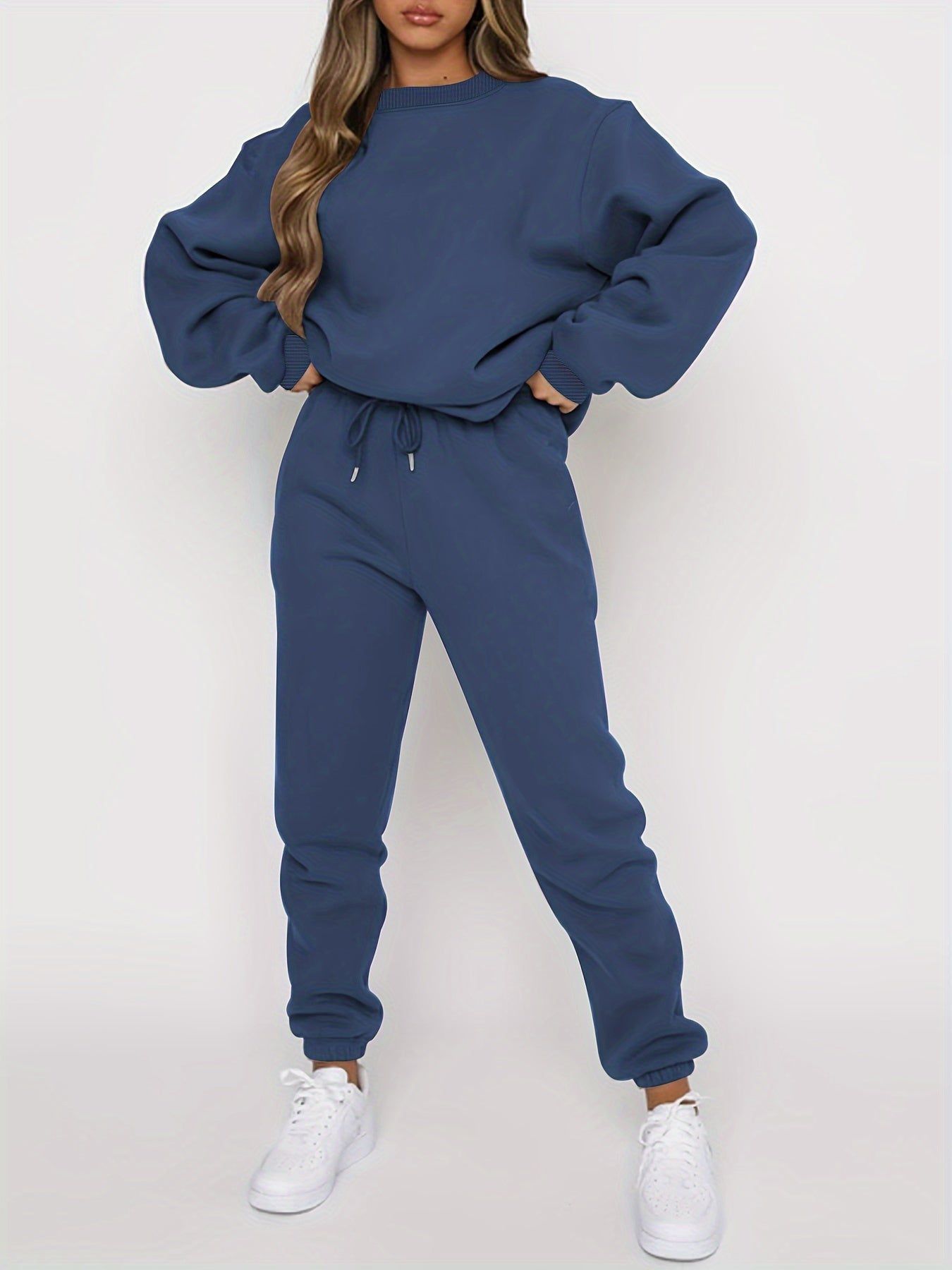 Lavinque Outfit set Bleu / S Ensemble Jogging Basique | Chocolat Foncé | Confort Streetwear Essentiel