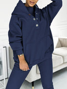 Lavinque Outfit set Bleu / S Ensemble Jogging Douillet | Gris Clair | Confort et Style Décontracté